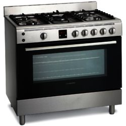 Montpellier MR90GOX Single Cavity Gas Range Cooker in Stainless Steel